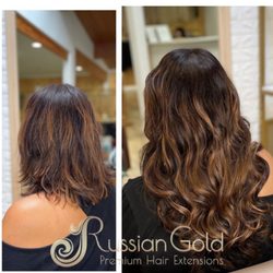 San Diego Hair Extensions Studio - The blending of color and length is amazing.