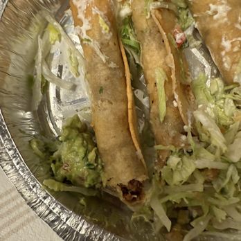 Victorias Mexican Grill - Little teaspoon of guacamole for 3 taquitos. - Mexican Near Me - Rancho Cucamonga, California Victorias Mexican Grill - Little teaspoon of guacamole for 3 taquitos. - Mexican Near Me - Rancho Cucamonga, California