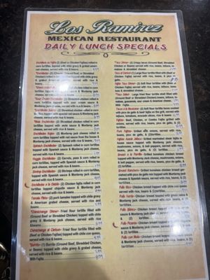 Menu photo 8 Los Ramirez Mexican Restaurant Houston, TX Menu photo 8 Los Ramirez Mexican Restaurant Houston, TX