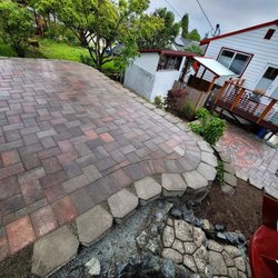 Herrera Pavers - Parking pad off the back alley