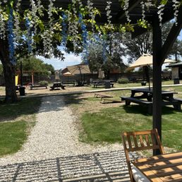Beautiful gazebo with peek through for playground set and ample seating