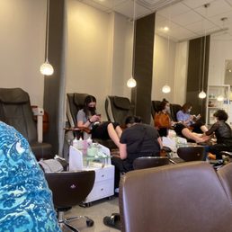 Pedicures in nice, clean nail salon. Pedicures in nice, clean nail salon.