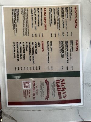 Menu photo 4 Nicky’s Italian Stockton, CA Menu photo 4 Nicky’s Italian Stockton, CA