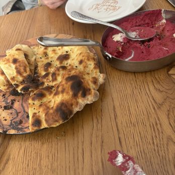 Dear Margo - Beet spread and Lavash - Mediterranean Near Me - New York, New York Dear Margo - Beet spread and Lavash - Mediterranean Near Me - New York, New York