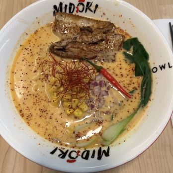 Midori Ramen - Red spicy ramen (fire level) - Ramen Near Me - Scarborough, Ontario Midori Ramen - Red spicy ramen (fire level) - Ramen Near Me - Scarborough, Ontario