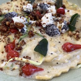Butternut squash ravioli