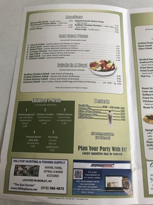 Menu photo 5 The Cascade Inn Canton, NY