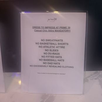 Prime39 - Dress code - New American Near Me - Lynbrook, New York