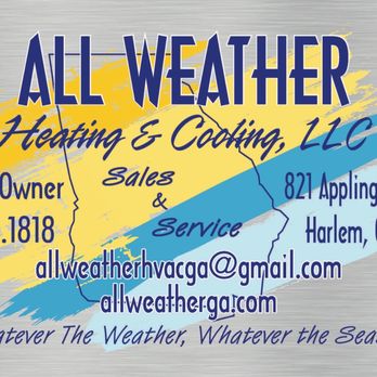 All Weather Heating and Cooling - All Weather - Heating & Air Conditioning/HVAC Near Me - Martinez, Georgia All Weather Heating and Cooling - All Weather - Heating & Air Conditioning/HVAC Near Me - Martinez, Georgia