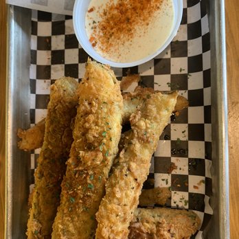 Gold Feather - fried pickles - Beer Bar Near Me - San Antonio, Texas