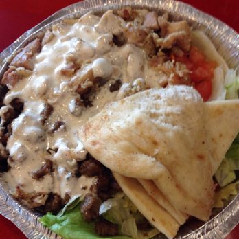 The Halal Guys - Chicken and Gyro combo platter - Halal Near Me - Springfield, Virginia The Halal Guys - Chicken and Gyro combo platter - Halal Near Me - Springfield, Virginia