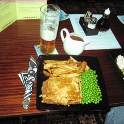 Three Tuns Inn - Corned Beef Pie, Best PUB GRUB during our 2012 UK Pub Crawl