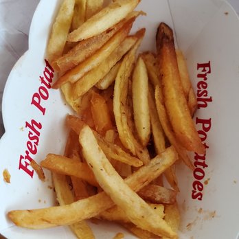 In-N-Out Burger - Cold hard dry fries...These are going in the trash but that should have happened at the restaurant. - Fast Food Near Me - Costa Mesa, California