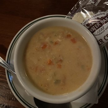 Gates & Brovi - Clam chowder- a mix of Manhattan and New England - New American Near Me - Madison, Wisconsin Gates & Brovi - Clam chowder- a mix of Manhattan and New England - New American Near Me - Madison, Wisconsin