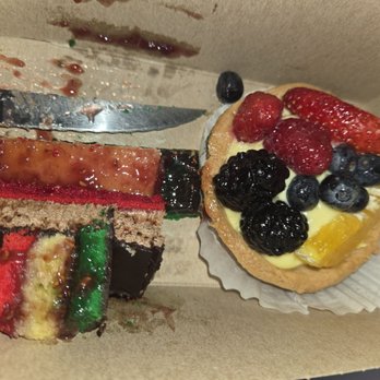 Glendale Bake Shop - Rainbow cookie cake & fruit tart - Bakeries Near Me - Maspeth, New York