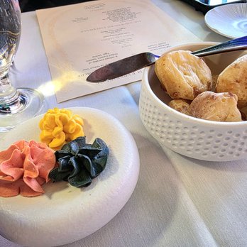 Churasuko - Brazilian cheese bread with delicious trio of flavored butters (gochujang, black sesame, and regular) - Brazilian Near Me - Tysons, Virginia