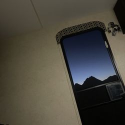 Tin Valley Retro Rentals - View from inside the camper!