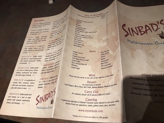 Menu photo 8 Sinbad's Mediterranean Cuisine Rochester, NY Menu photo 8 Sinbad's Mediterranean Cuisine Rochester, NY