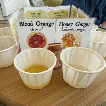 Olive Hill Farm - Blood orange olive oil paired with honey ginger balsamic vinegar - Specialty Food Near Me - Los Olivos, California Olive Hill Farm - Blood orange olive oil paired with honey ginger balsamic vinegar - Specialty Food Near Me - Los Olivos, California