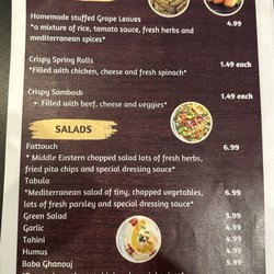 Chef’s Cuisine - Menu