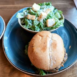 Barcelos Flame Grilled Chicken - Burger with Caesar salad