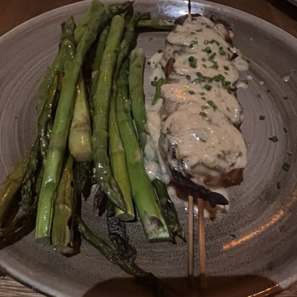 Beach House - Bacon wrapped scallops and zucchini - Bars Near Me - Pompano Beach, Florida Beach House - Bacon wrapped scallops and zucchini - Bars Near Me - Pompano Beach, Florida