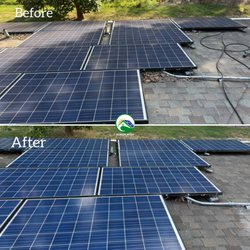 EcoSun Wash - Noticeable improvement in panel appearance and surface cleanliness.