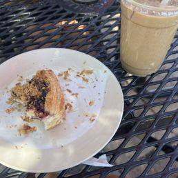 Sweet Croissant and Brown Butter latte with oat milk IM Sweet Croissant and Brown Butter latte with oat milk IM