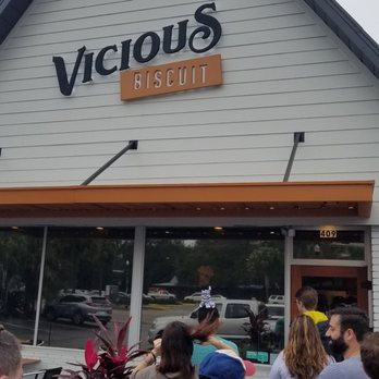 Vicious Biscuit - Line to get in on a Sunday at 11:30 a.m. in January. - Coffee & Tea Near Me - Mount Pleasant, South Carolina Vicious Biscuit - Line to get in on a Sunday at 11:30 a.m. in January. - Coffee & Tea Near Me - Mount Pleasant, South Carolina