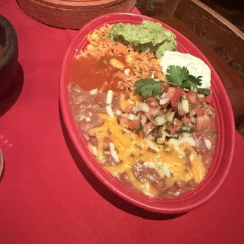 The Original Red Onion - Side of rice & beans with fajitas - Mexican Near Me - Rolling Hills Estates, California