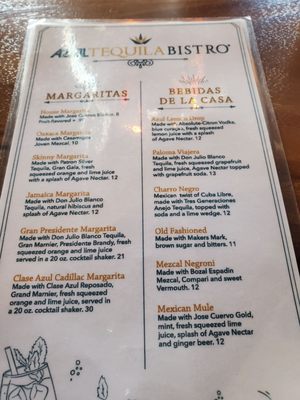 Menu photo 7 Azul Tequila Bentonville, AR