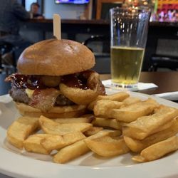 The Bus Stop Bar & Grille - 1/2 burger