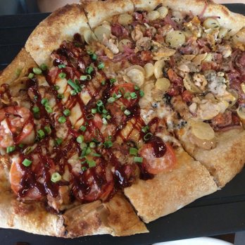 Providence Coal Fired Pizza - Half bbq pork half clam pizza ($19) - Pizza Near Me - Providence, Rhode Island Providence Coal Fired Pizza - Half bbq pork half clam pizza ($19) - Pizza Near Me - Providence, Rhode Island