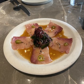 Adrestia - Hamachi Crudo - New American Near Me - Sunnyvale, California