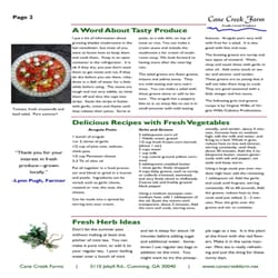 Cane Creek Farms - Second page