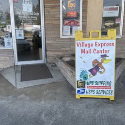Exterior outside entrance of Village Express Mail Center - Brookings, Oregon Exterior outside entrance of Village Express Mail Center - Brookings, Oregon