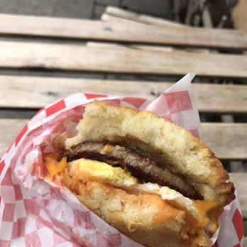 Biscuit Bitch - Sausage egg and cheese bitchwhich - Breakfast & Brunch Near Me - Seattle, Washington