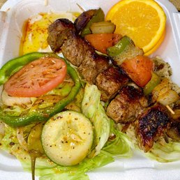 Lamb Kabob Plate Lamb Kabob Plate