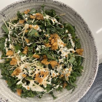 Chicken + Beer - kale Caesar salad: Caesar dressing, Parmesan croutons = $18 - Chicken Shop Near Me - Los Angeles, California