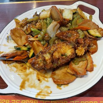China Isle - Pork Egg Foo Young...not as I have ever seen it served this way...but it was tasty - Chinese Near Me - American Fork, Utah China Isle - Pork Egg Foo Young...not as I have ever seen it served this way...but it was tasty - Chinese Near Me - American Fork, Utah
