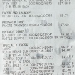 McClellan Air Force Base Commissary - 4/10/2026: My Commissary Receipt.