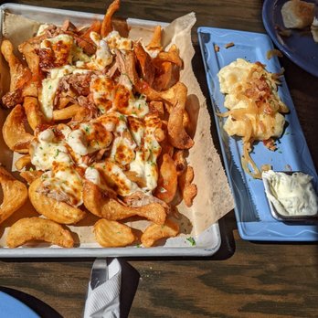 Double Clutch Brewing - Chicago's Tata's Pierogies were alright.  Altbier Barbecue Poutine was well done, esp with the way the fries were cut - Breweries Near Me - Evanston, Illinois