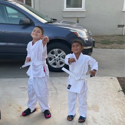 Boys ready for class