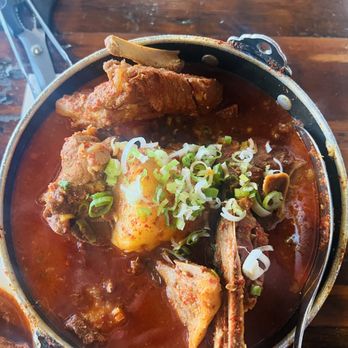 Ham Ji Park - Gamjatang (Pork Neck Stew with Potatoes). - Korean Near Me - Los Angeles, California