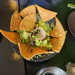 Nachos with guacamole Nachos with guacamole