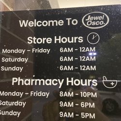 Jewel-Osco Pharmacy - Hours NOT 24/7! Yelp you wasted 30 minutes of my life at 3am!