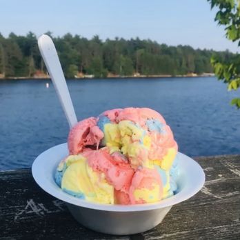 The Windmill Ice Cream Shoppe - Superman ice cream on the bridge - Ice Cream & Frozen Yogurt Near Me - Tomahawk, Wisconsin