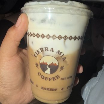 Tierra Mia Coffee - Can't even shake the dammn drink even after messing the first one up - Coffee & Tea Near Me - Long Beach, California