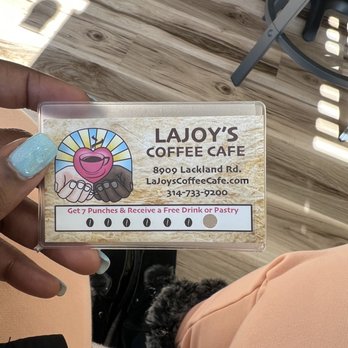 LaJoy's Coffee Cafe - Punch card! - Cafes Near Me - St Louis, Missouri