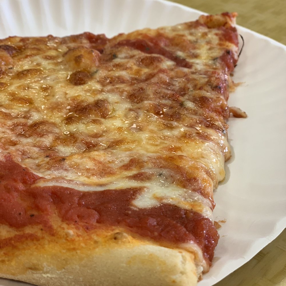 Say Cheese~~~(Too Saucy By The Crust, But For A Hunts Point Pizza Joint, This Slice Was Doable) Say Cheese~~~(Too Saucy By The Crust, But For A Hunts Point Pizza Joint, This Slice Was Doable)